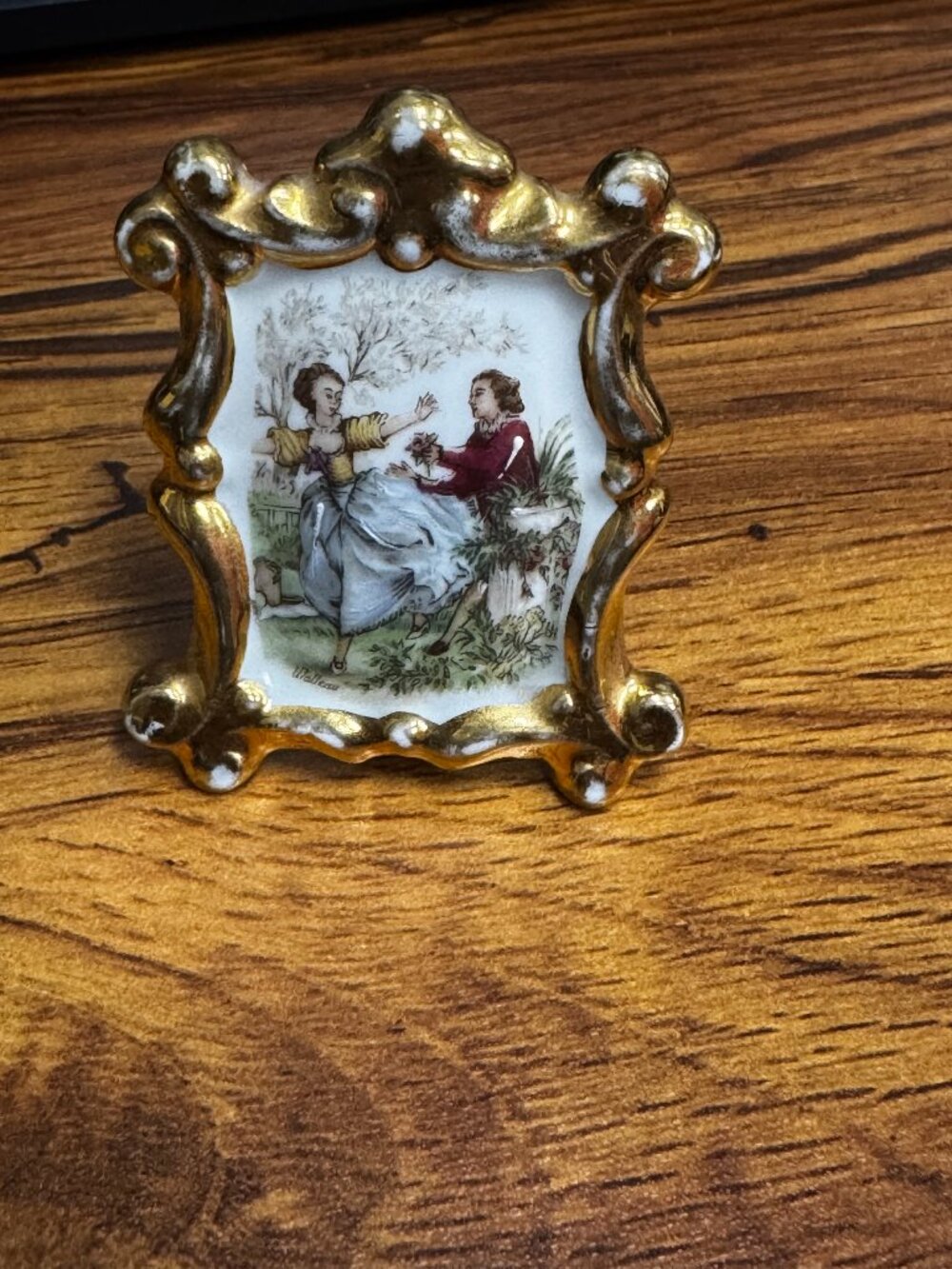 Miniature Limoges Porcelain Frame